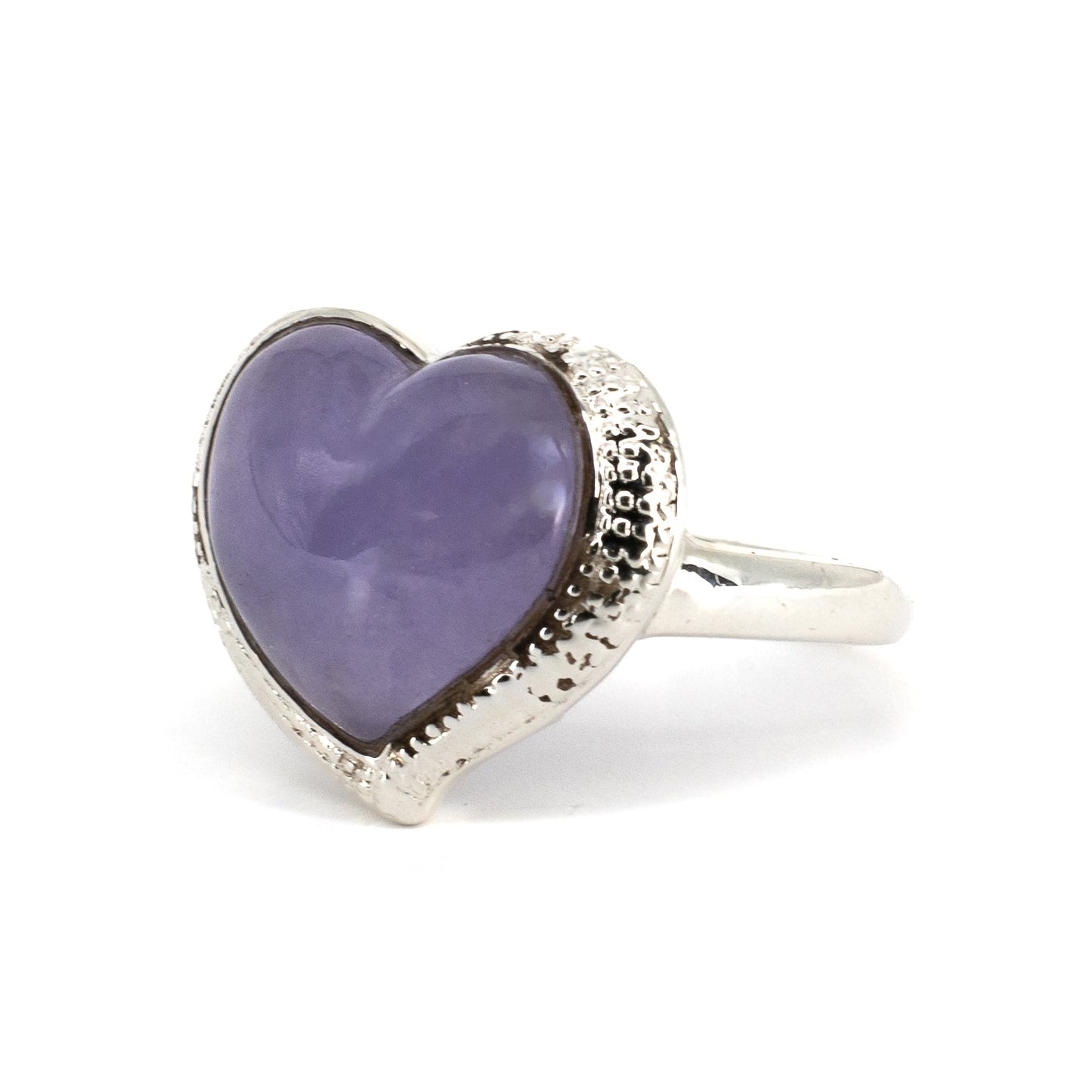 Karen Norupin hopeinen sydänsormus