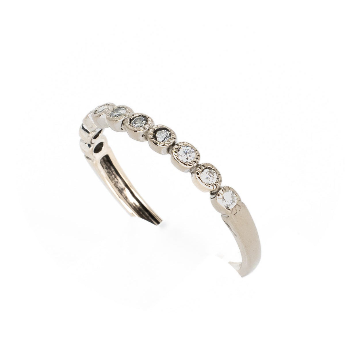 White Gold Half Eternity Diamond Ring