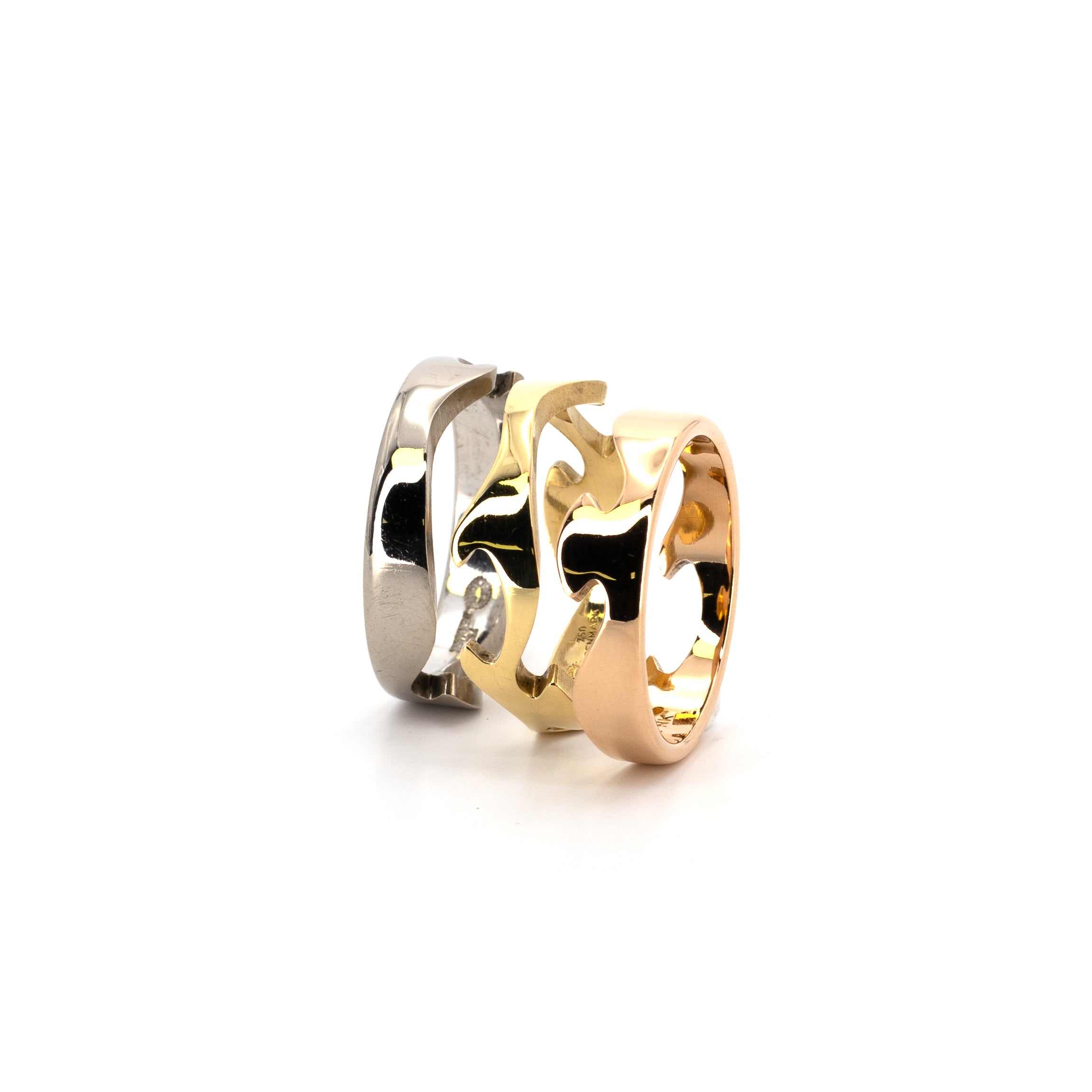 Georg Jensen Fusion Full Set Gold Ring