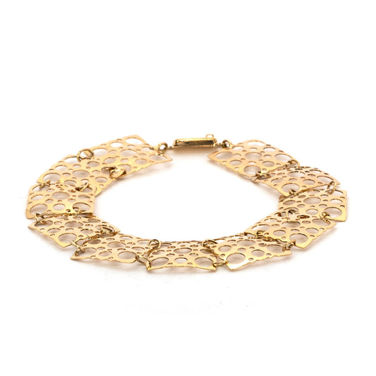 Liisa Vitali "Lace" Gold Bracelet