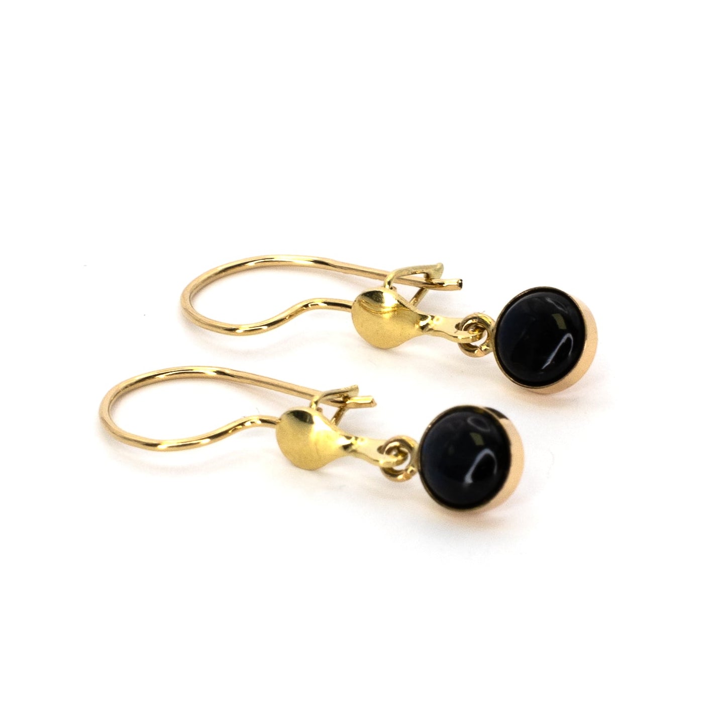 Gold Spectrolite Earrings
