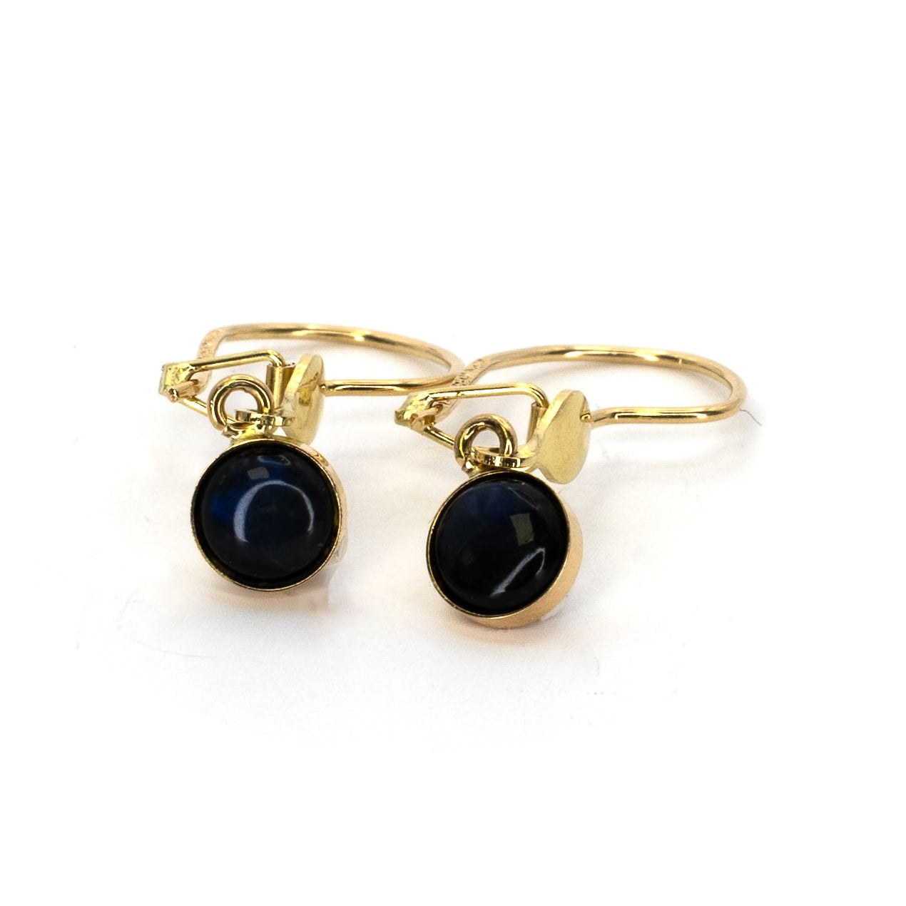 Gold Spectrolite Earrings