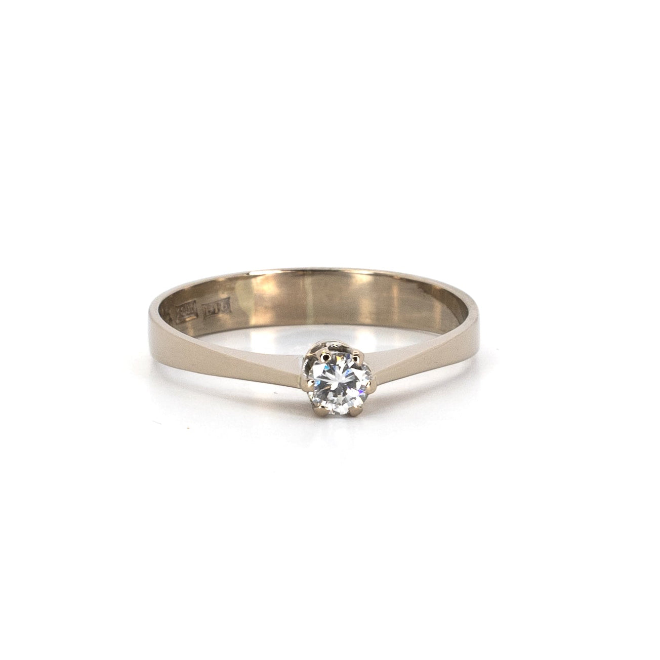White Gold Solitaire Diamond