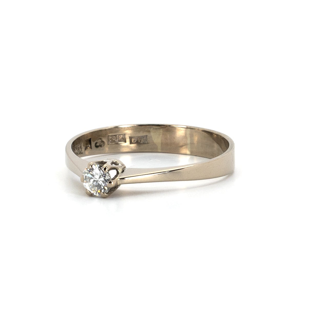 White Gold Solitaire Diamond