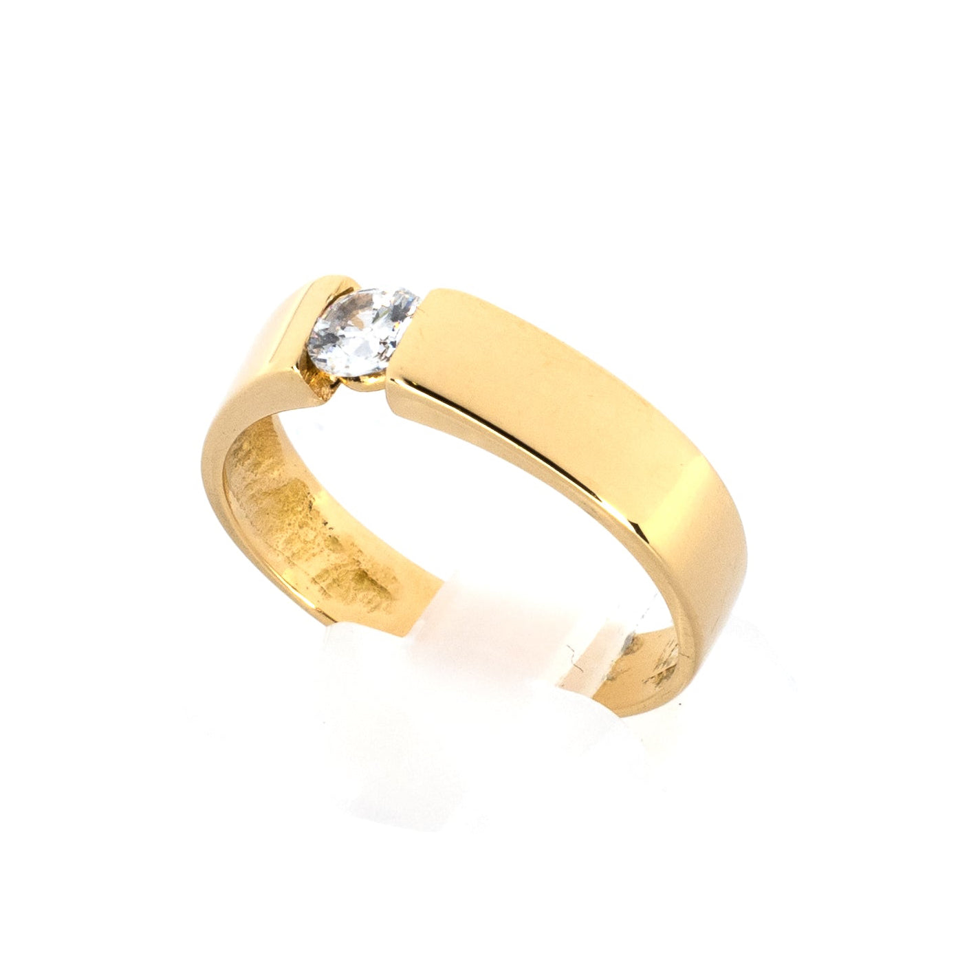 Gold Solitaire Ring