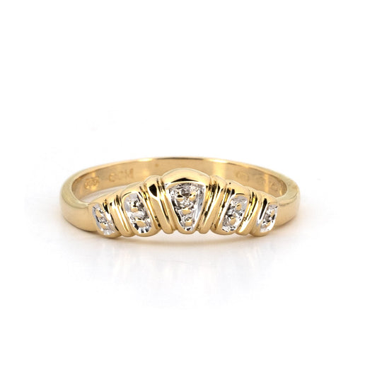 Diamond Tiara Gold Ring
