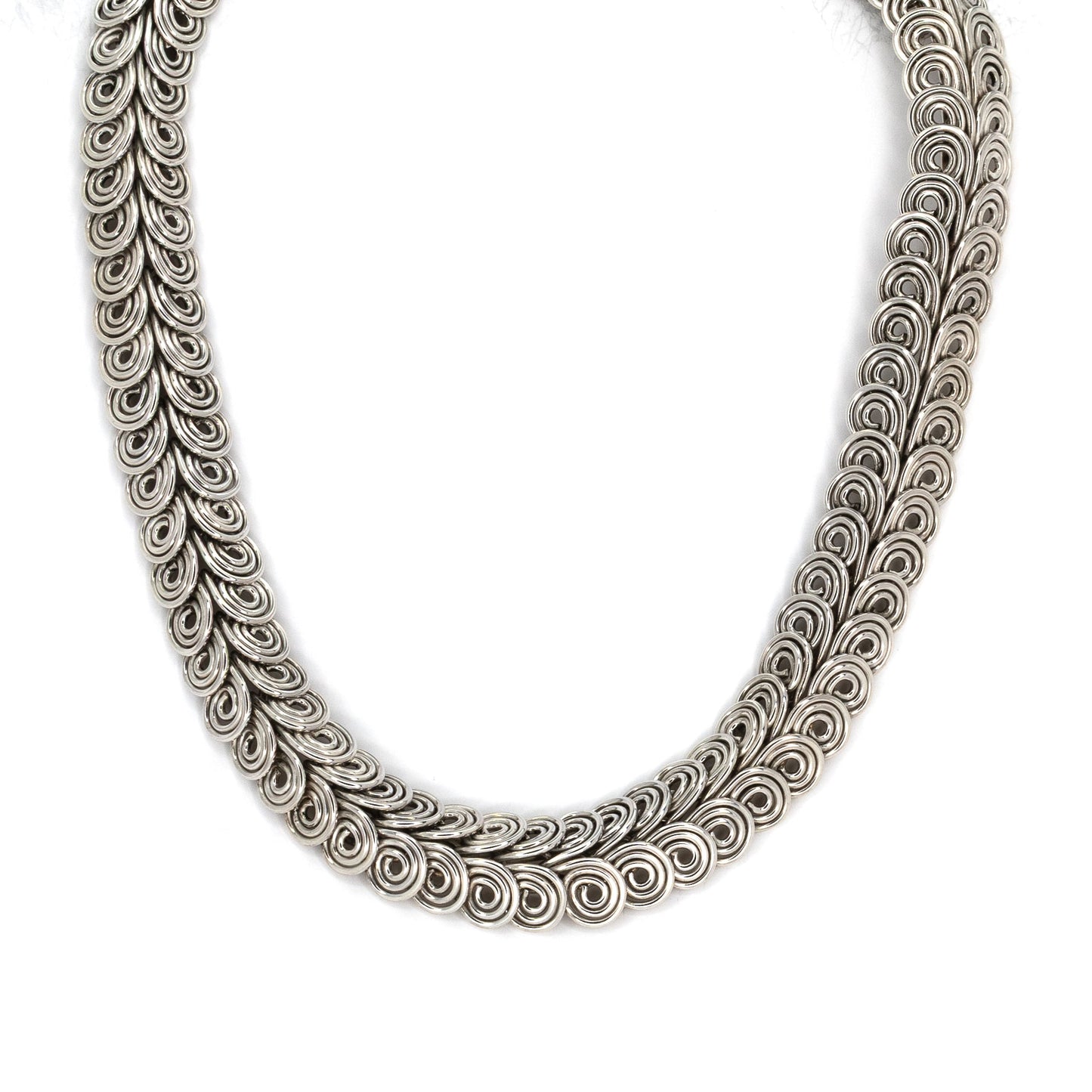 Silver Malachite Serpent Necklace