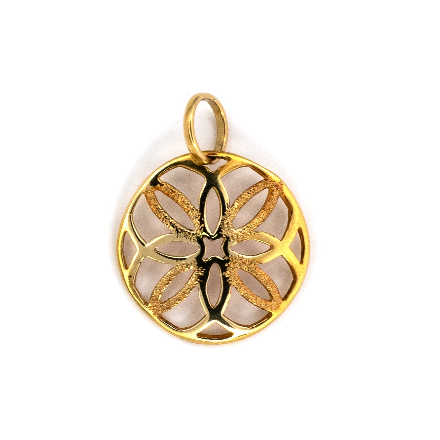 Gold Flower Pendant