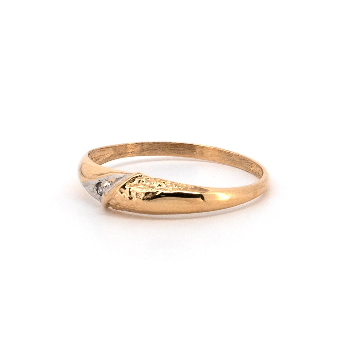 Minimalist Diamond & Gold Ring