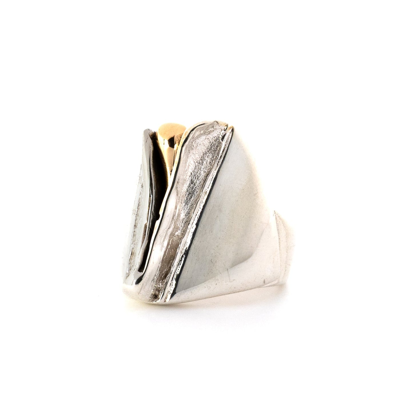 Silver Sculptural Knuckle Ring