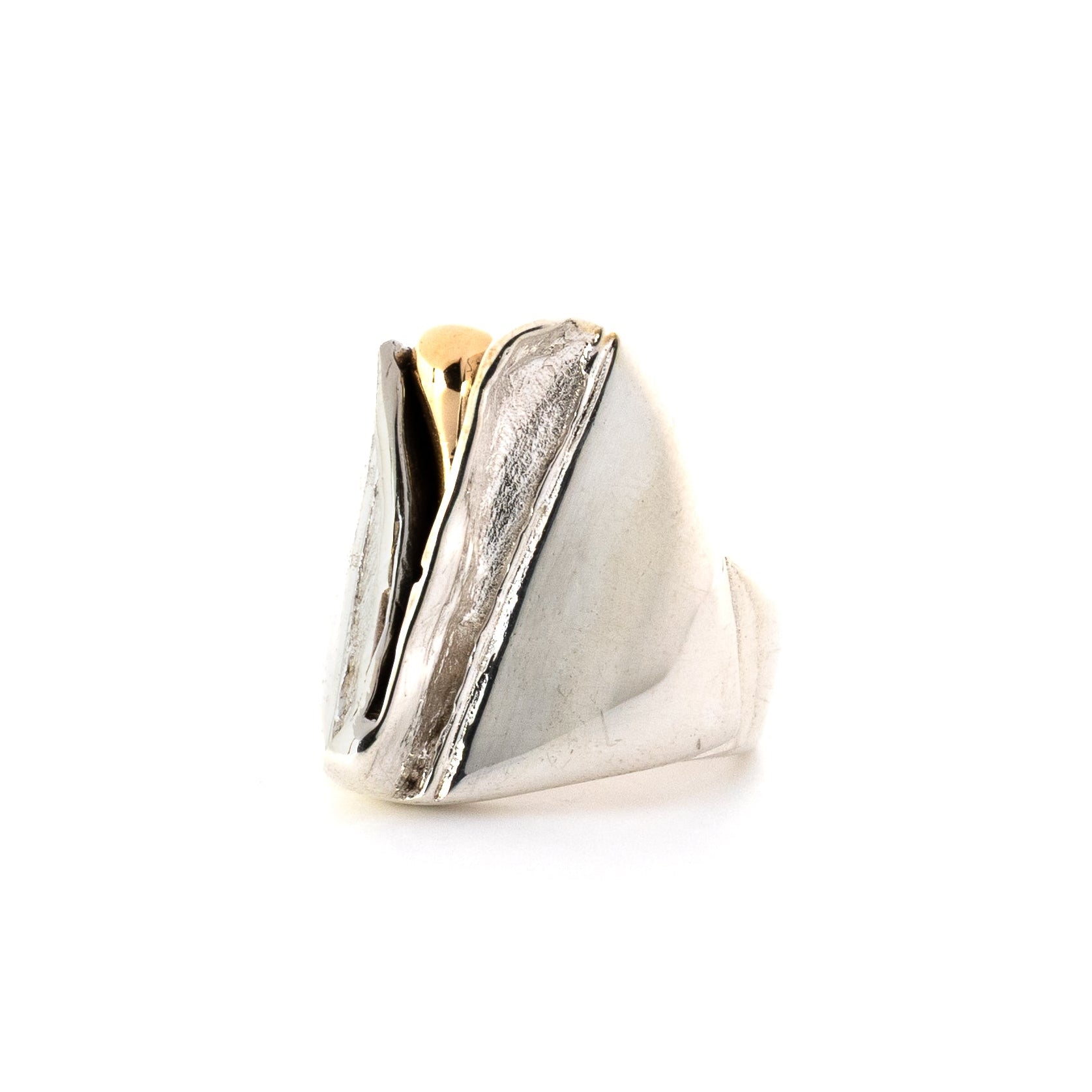 Silver Sculptural Knuckle Ring