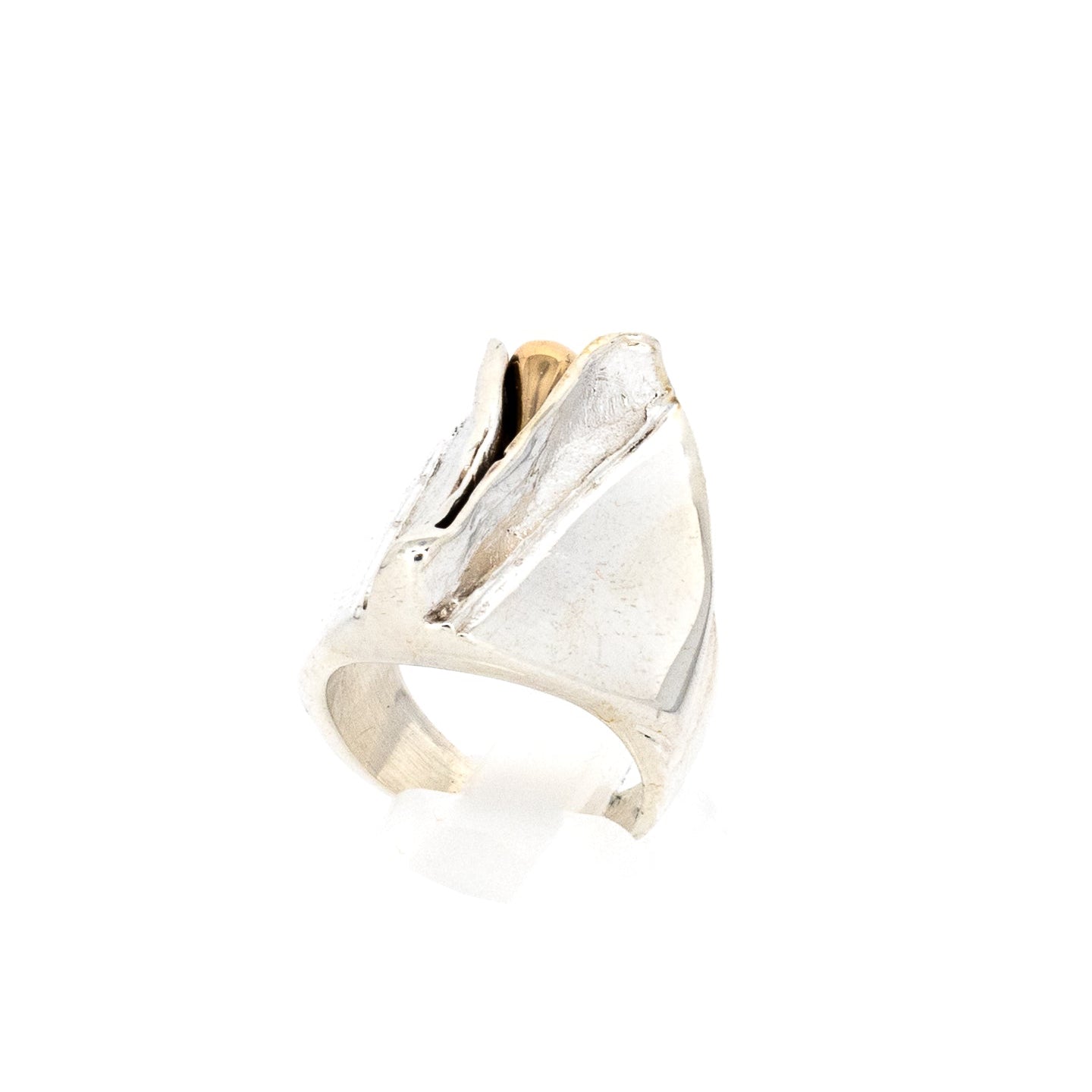 Silver Sculptural Knuckle Ring