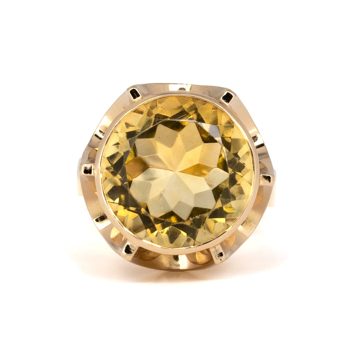 Citrine Cocktail Ring