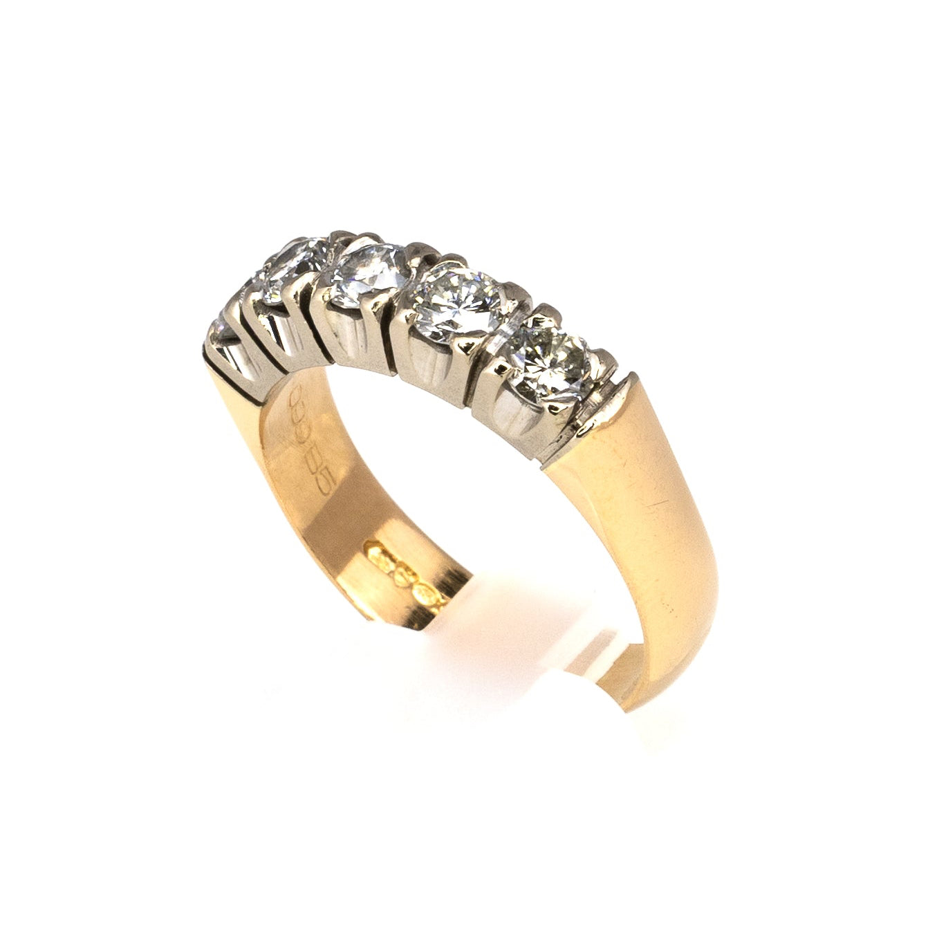 5 Diamond Gold Ring