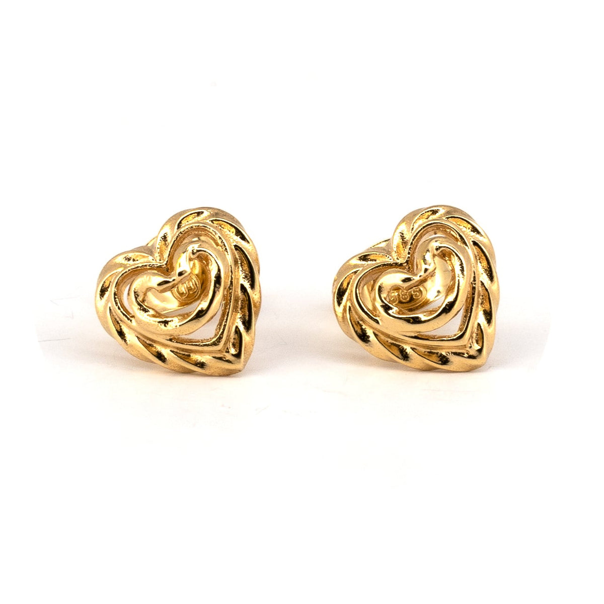 Kalevala Heart of the House Gold Earrings