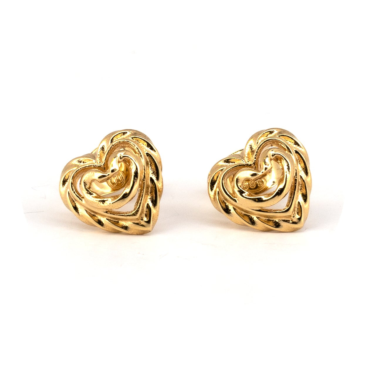 Kalevala "Talon sydän" Gold Stud Earrings