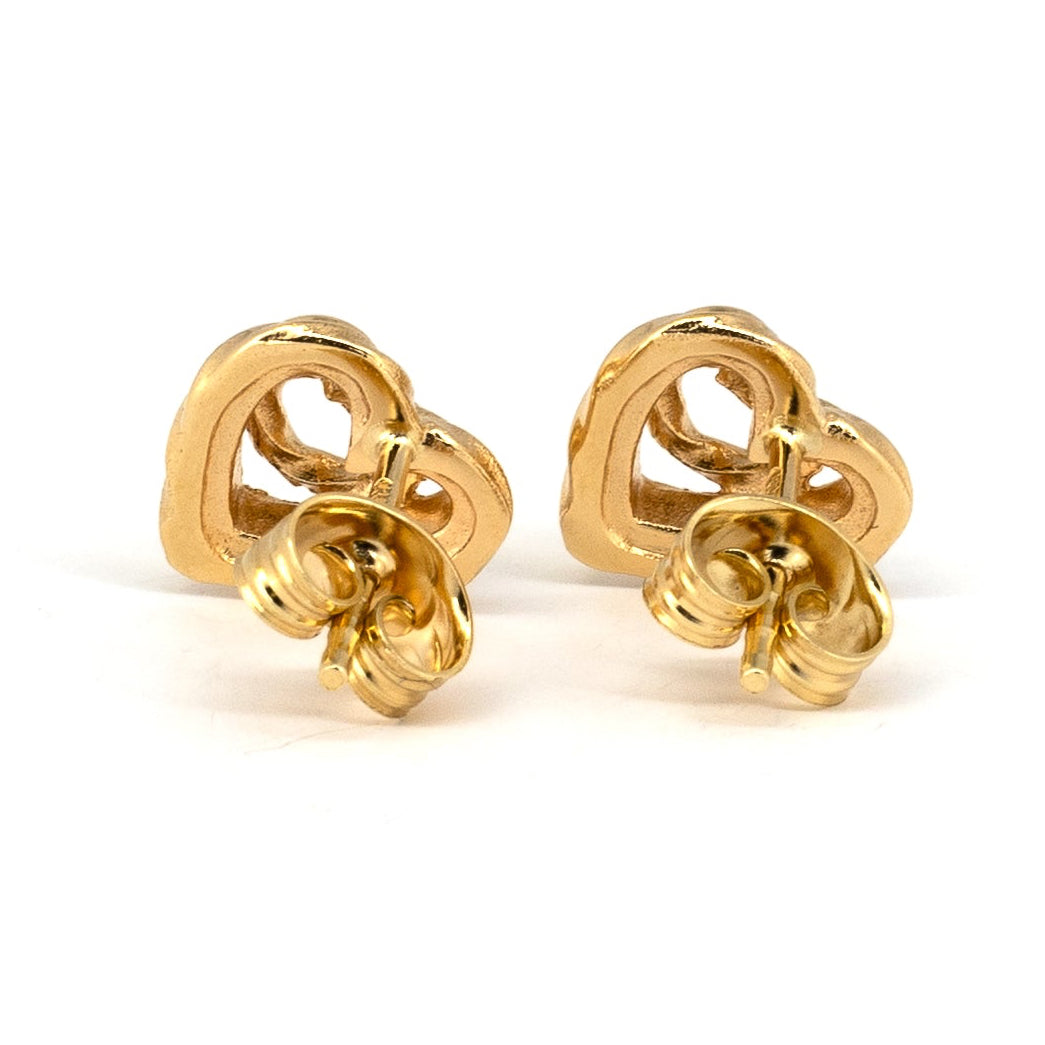 Kalevala "Talon sydän" Gold Stud Earrings
