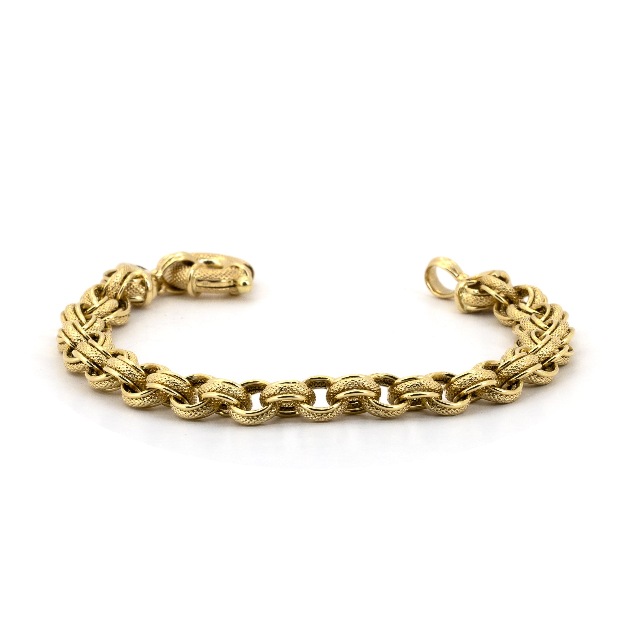 Multi-link Rolo Gold Bracelet