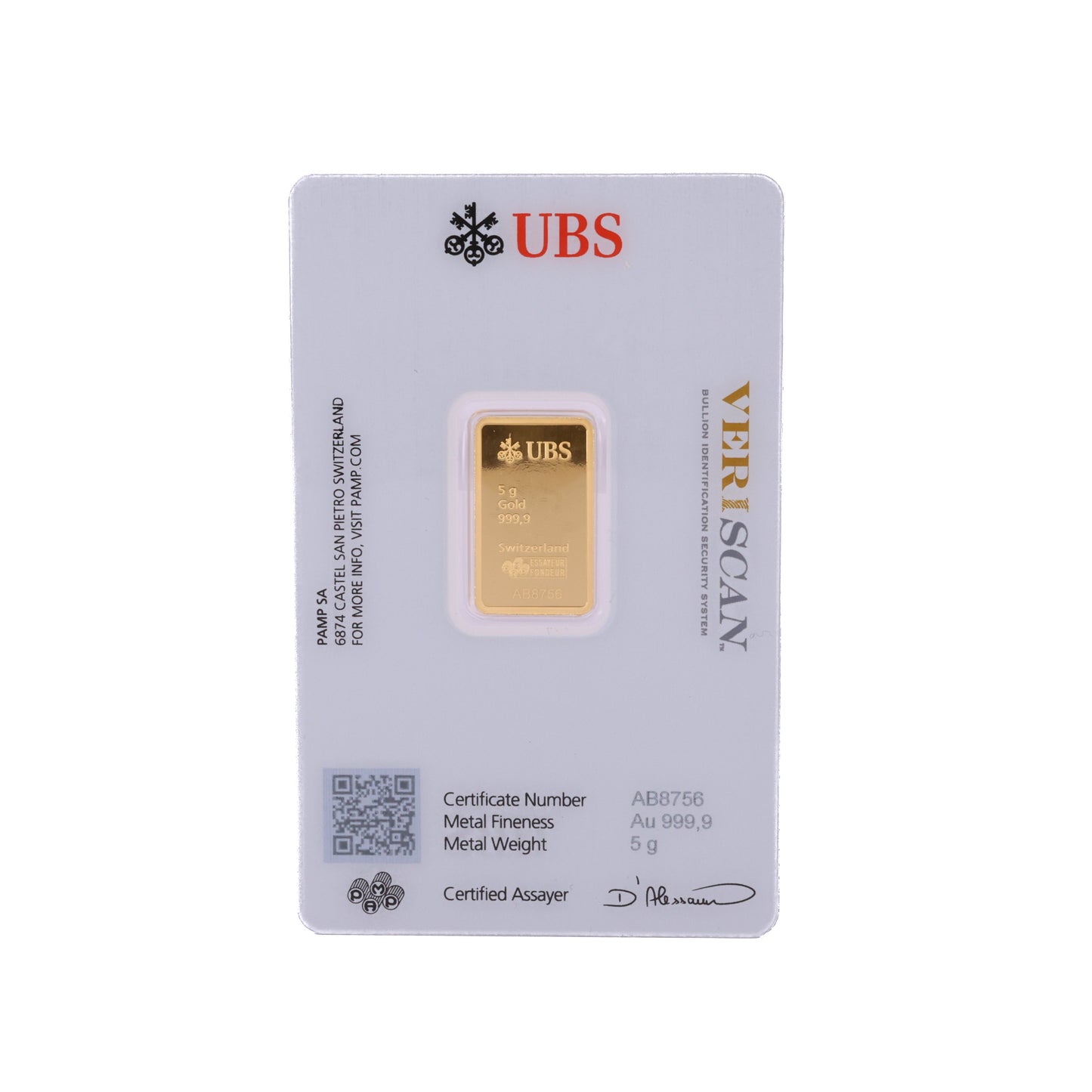 UBS:n kultaharkon sertifioima arvioija