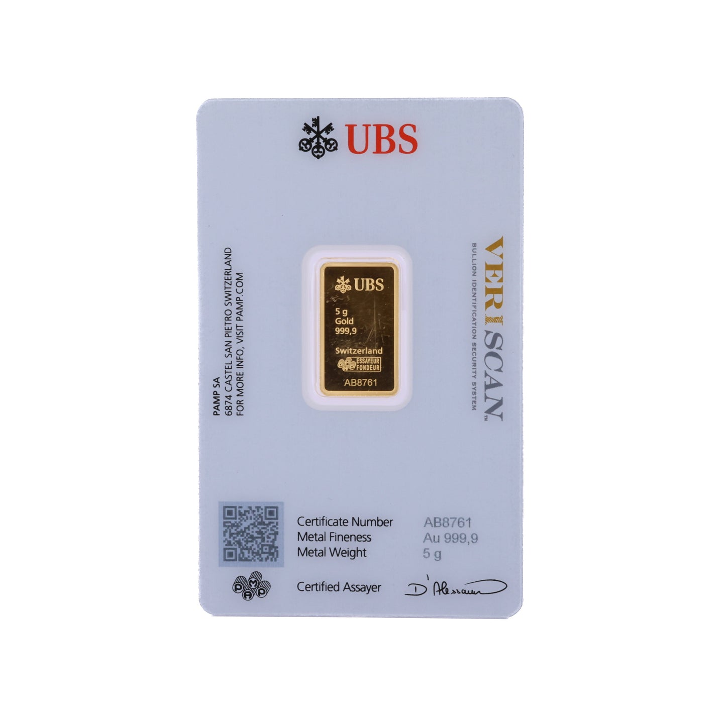 UBS:n kultaharkon sertifioima arvioija