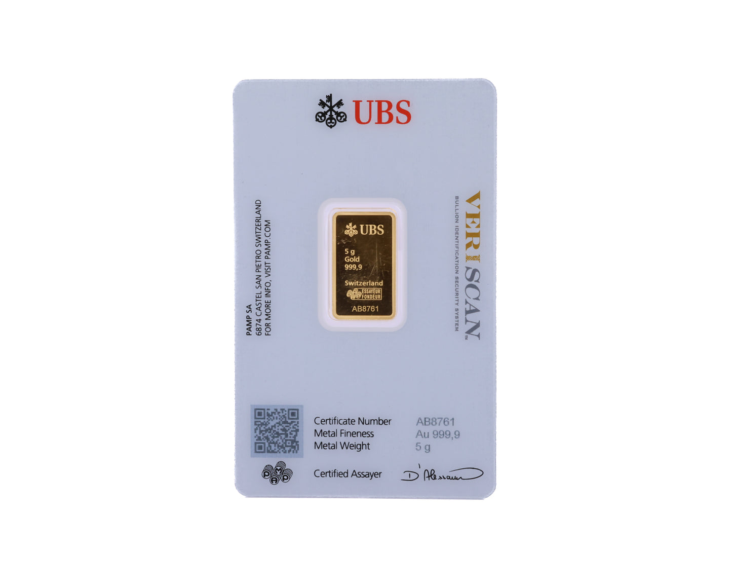 UBS:n kultaharkon sertifioima arvioija