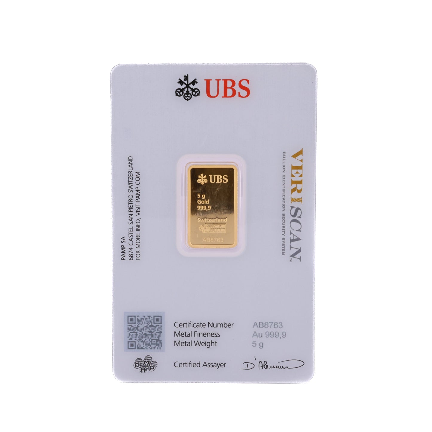 UBS:n kultaharkon sertifioima arvioija