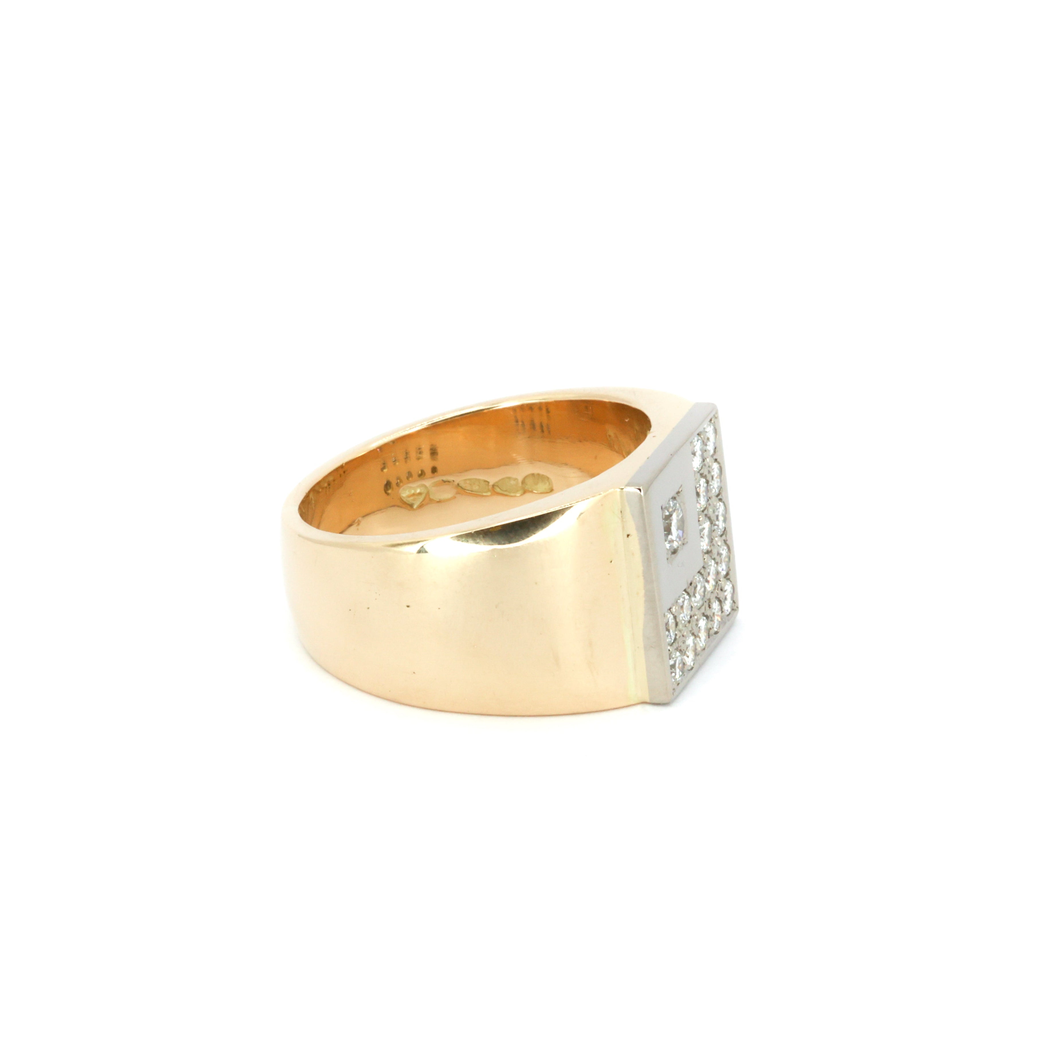 CEO Diamond Gold Ring