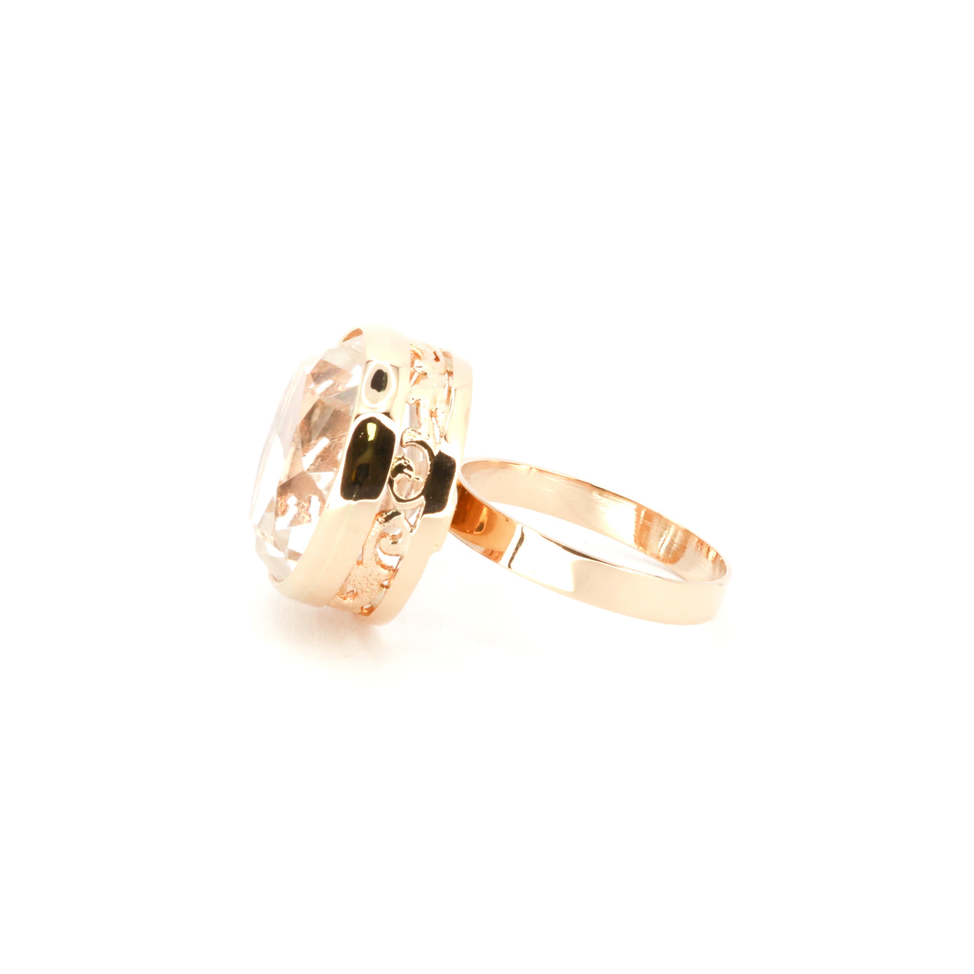 Vintage Cocktail Gold Ring