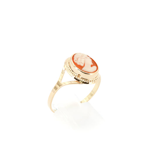 Cameo Vintage -kultasormus