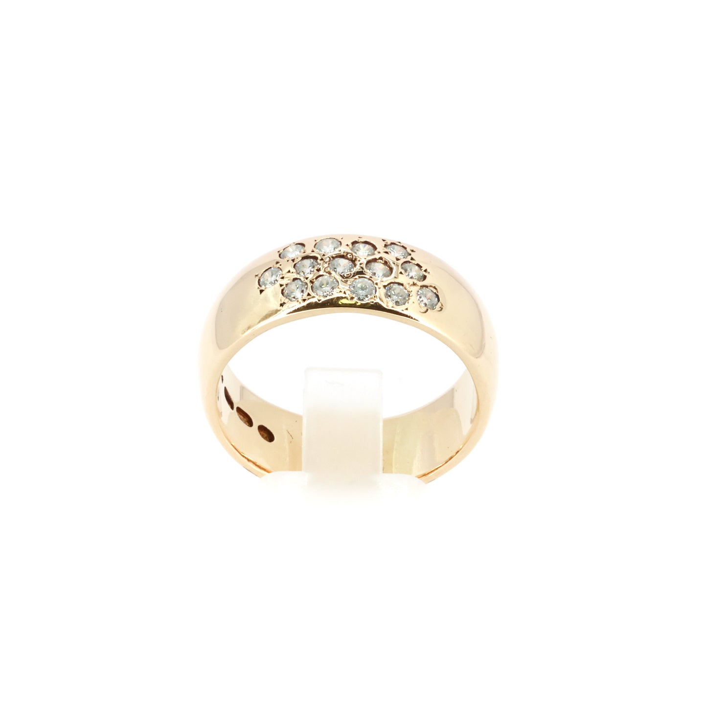 XL Diamond Gold Band Ring