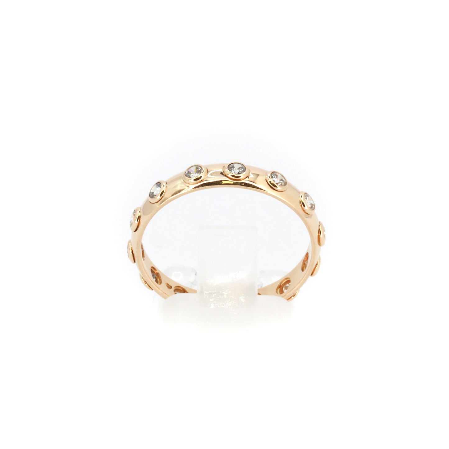 Studded Eternity Gold Band Ring