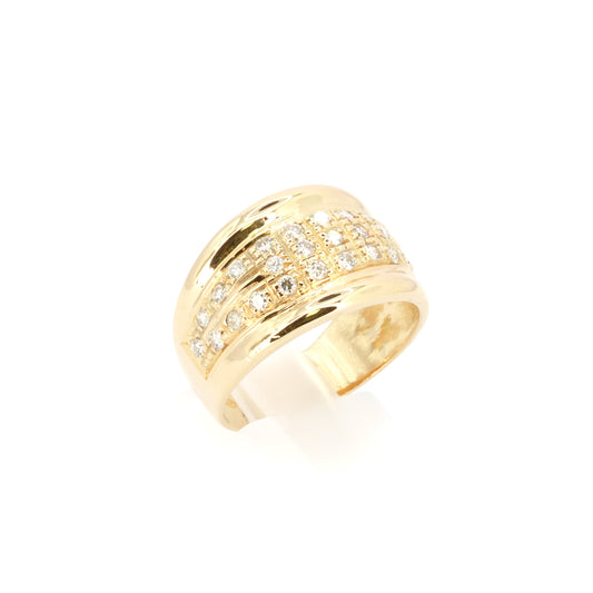 Diamond Gold Band Ring