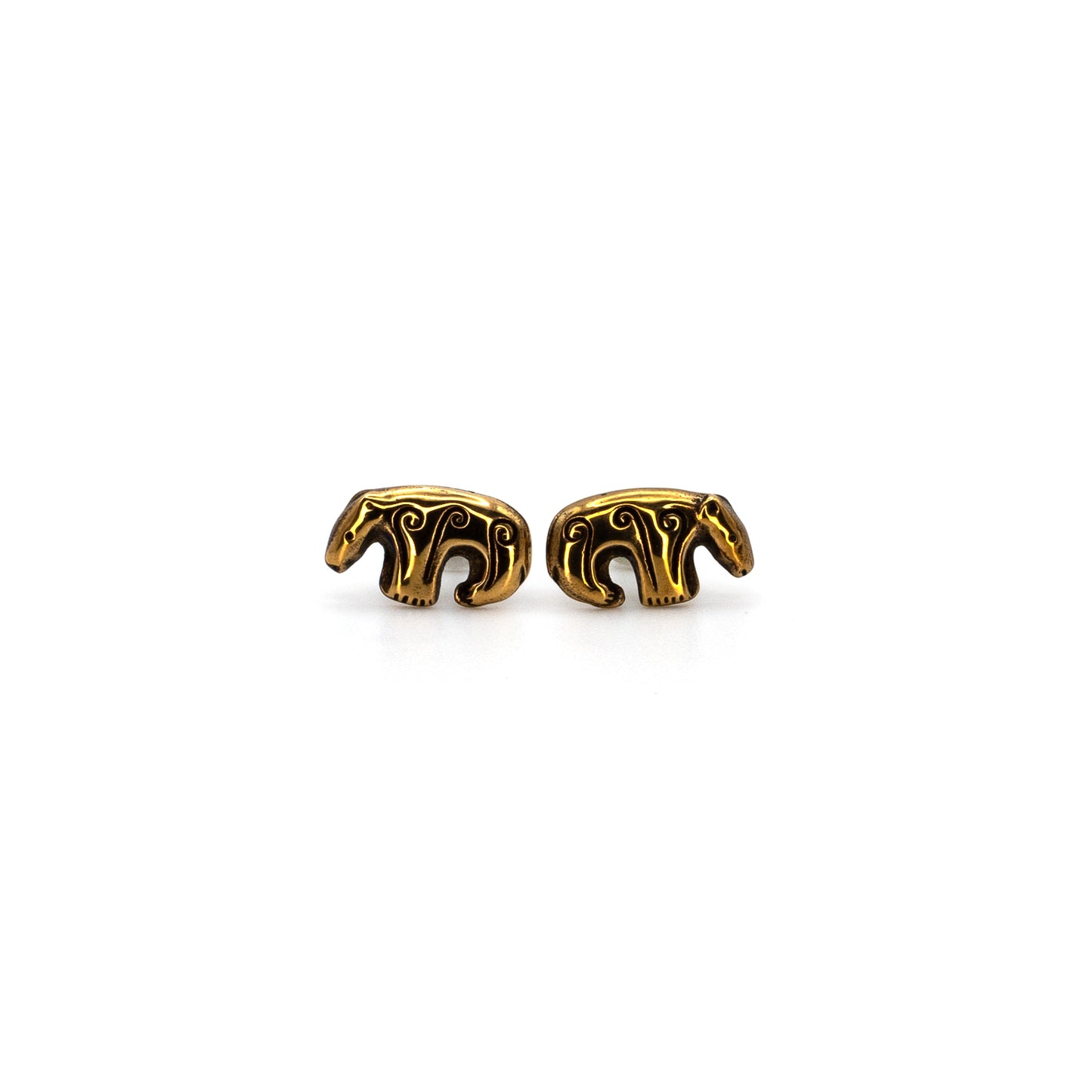 Kalevala Bronze Bear Earrings