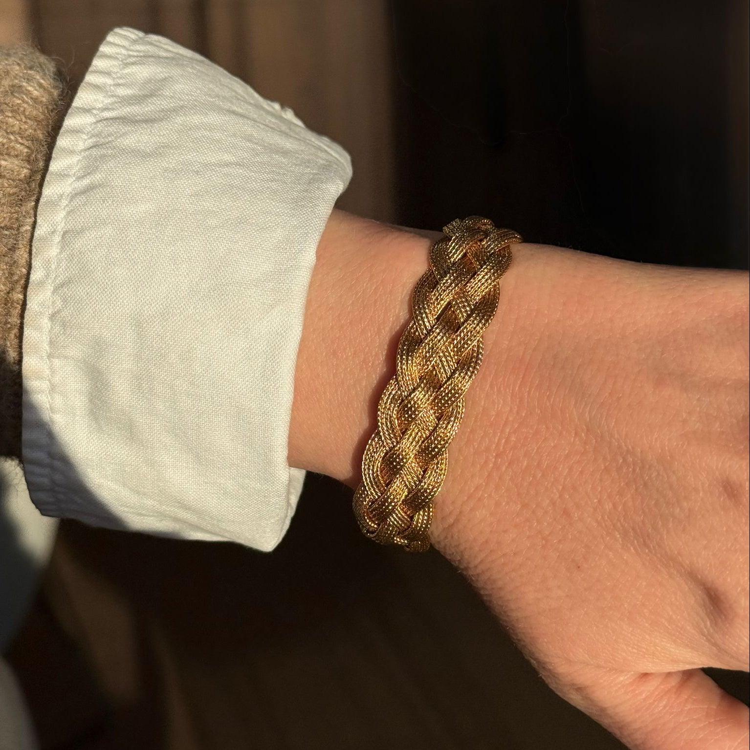 Braided Gold Vintage Bracelet