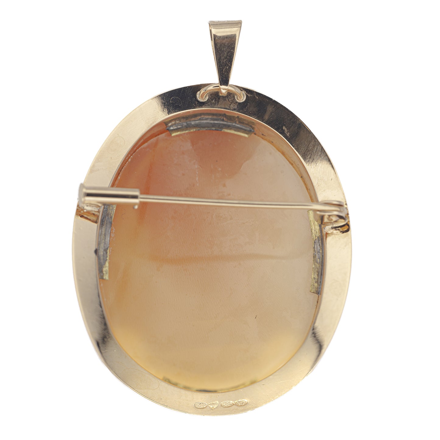 Vintage Medium Size Cameo Gold Brooch