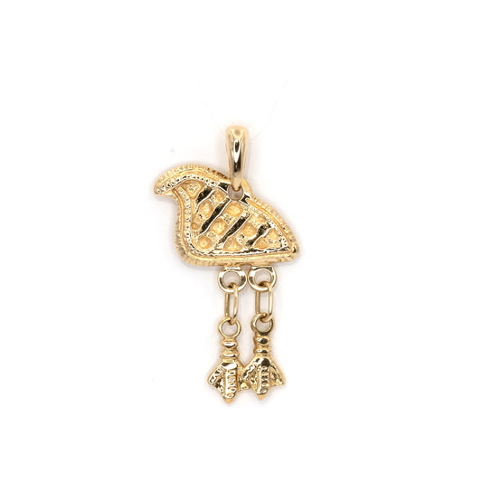 Gold Duck Pendant