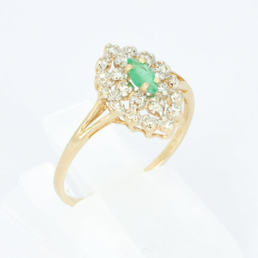 Diamond & Emerald Gold ring