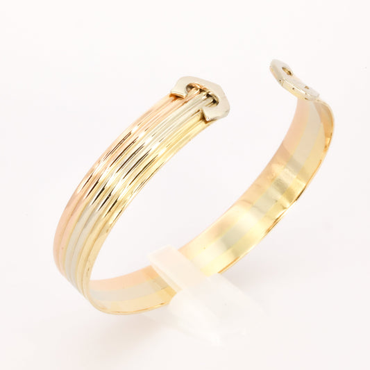 Chunky gold bangle