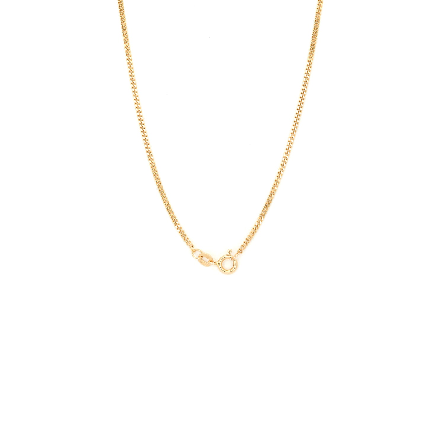 Gold Curb Chain Necklace
