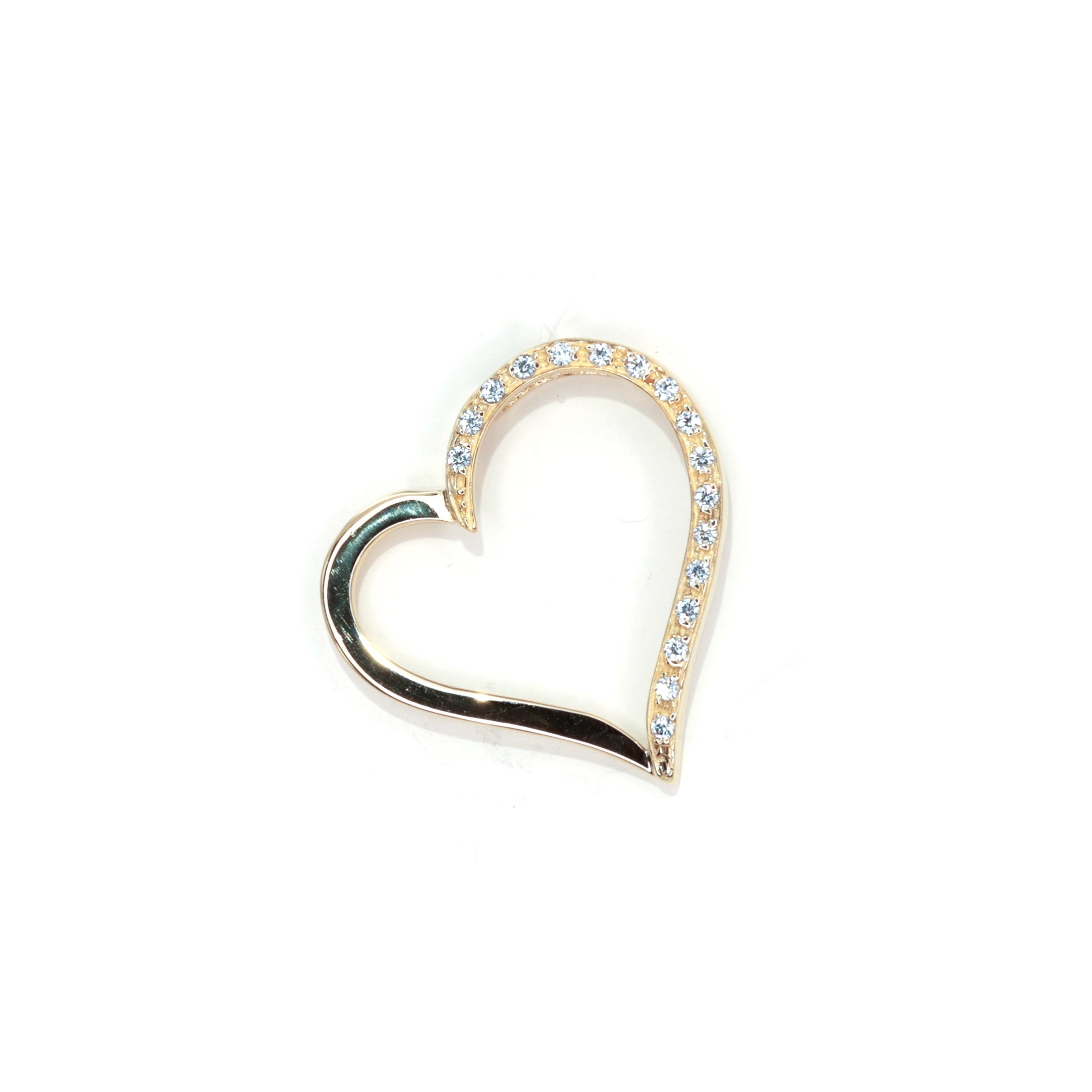 Large Heart Gold Pendant