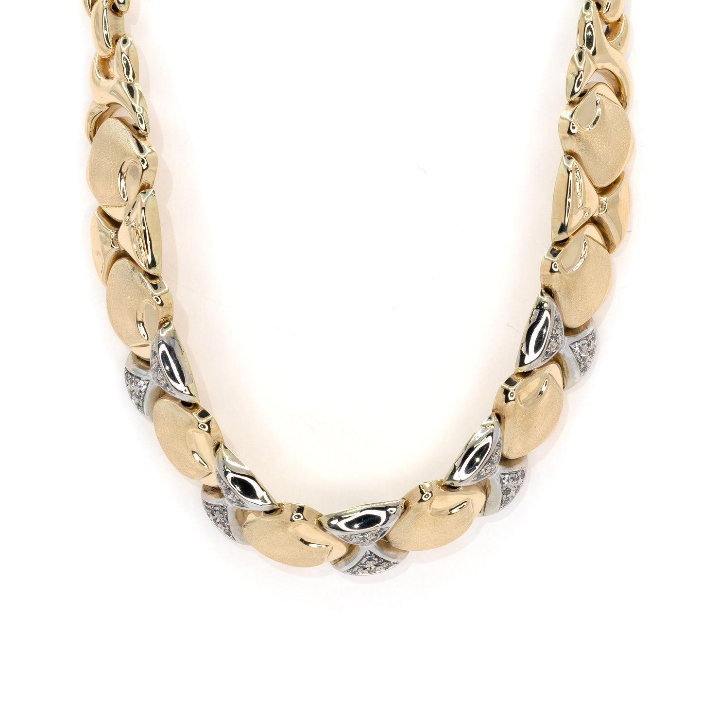 Bow Link Gold Necklace