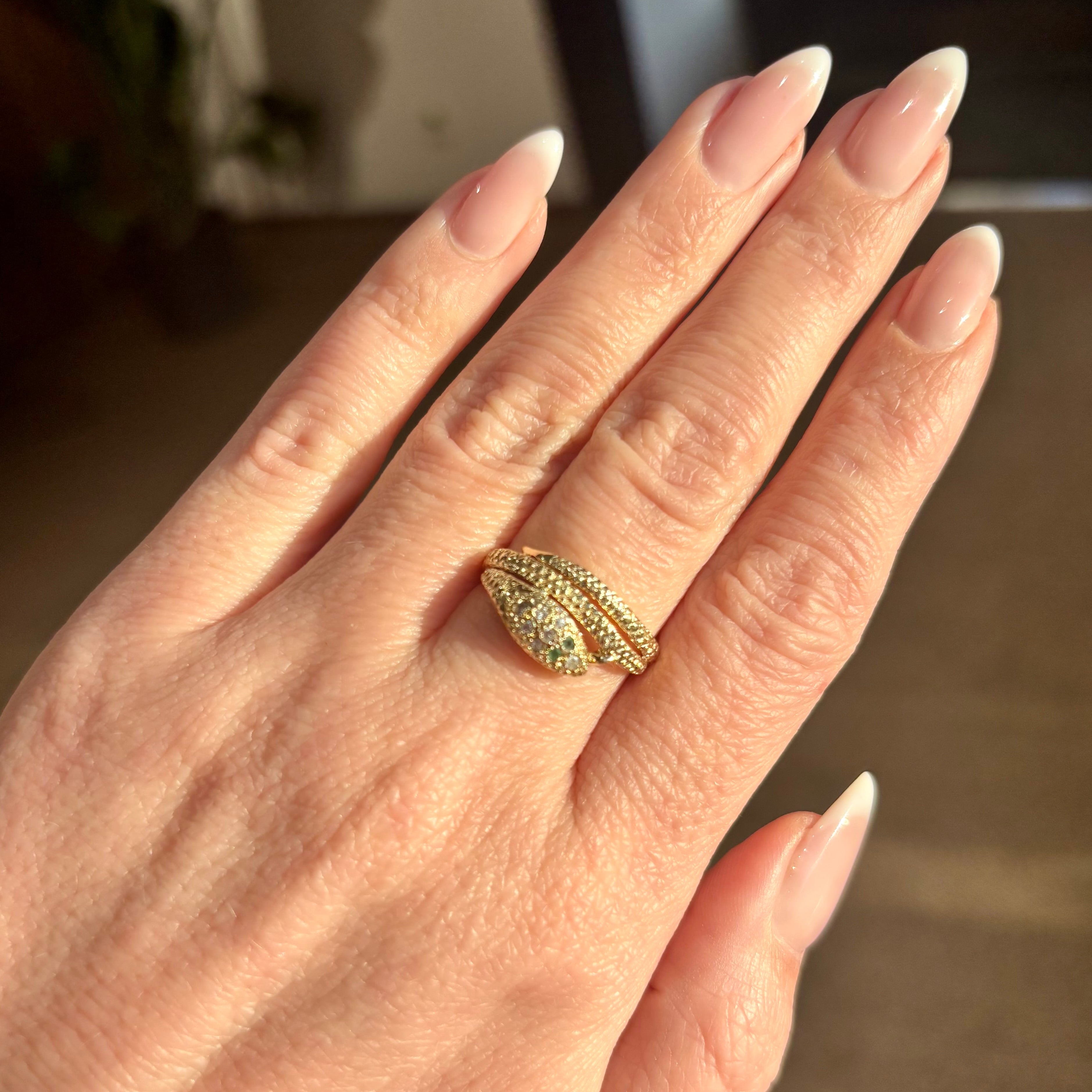 Diamond Snake Ring