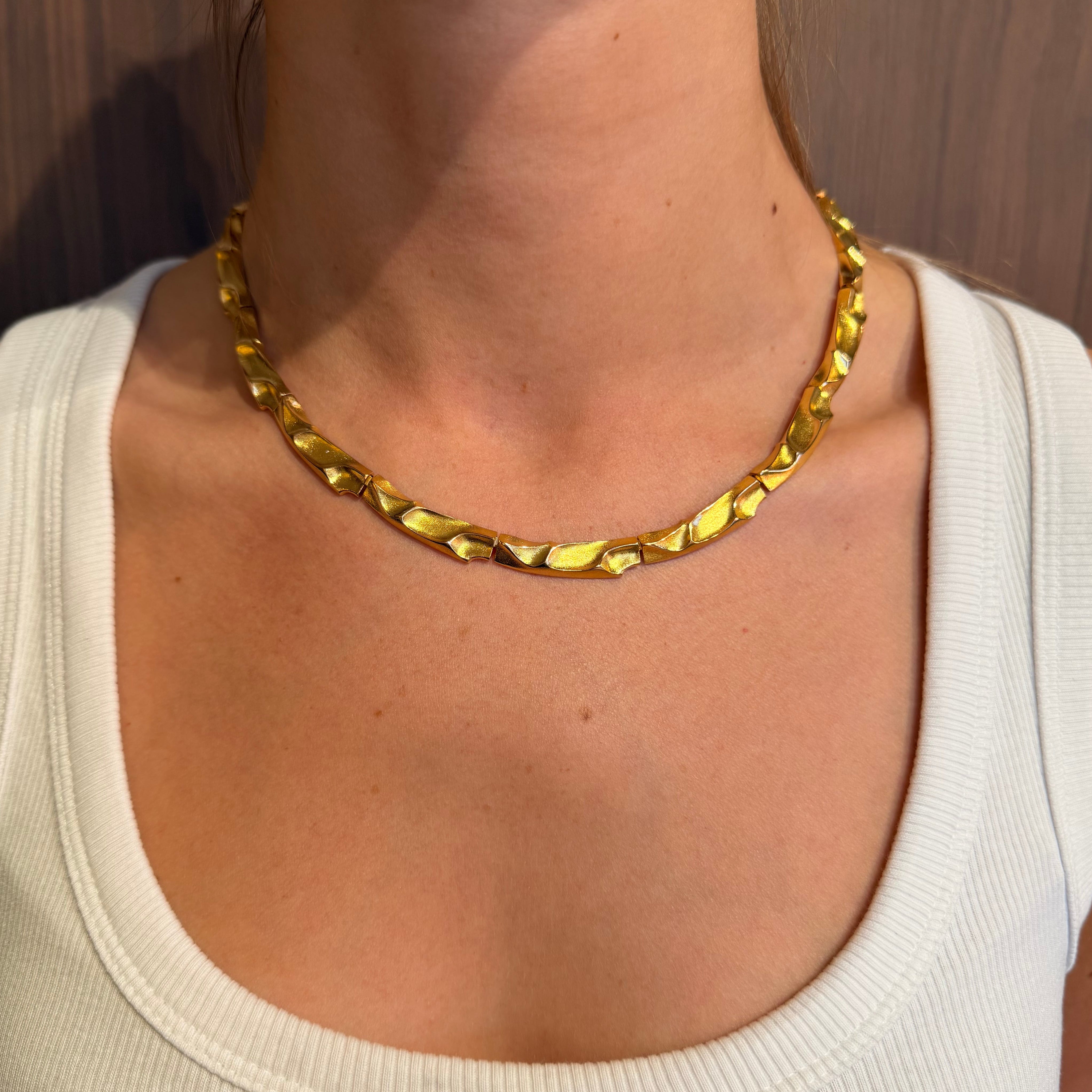 Lapponia Solid Gold Necklace