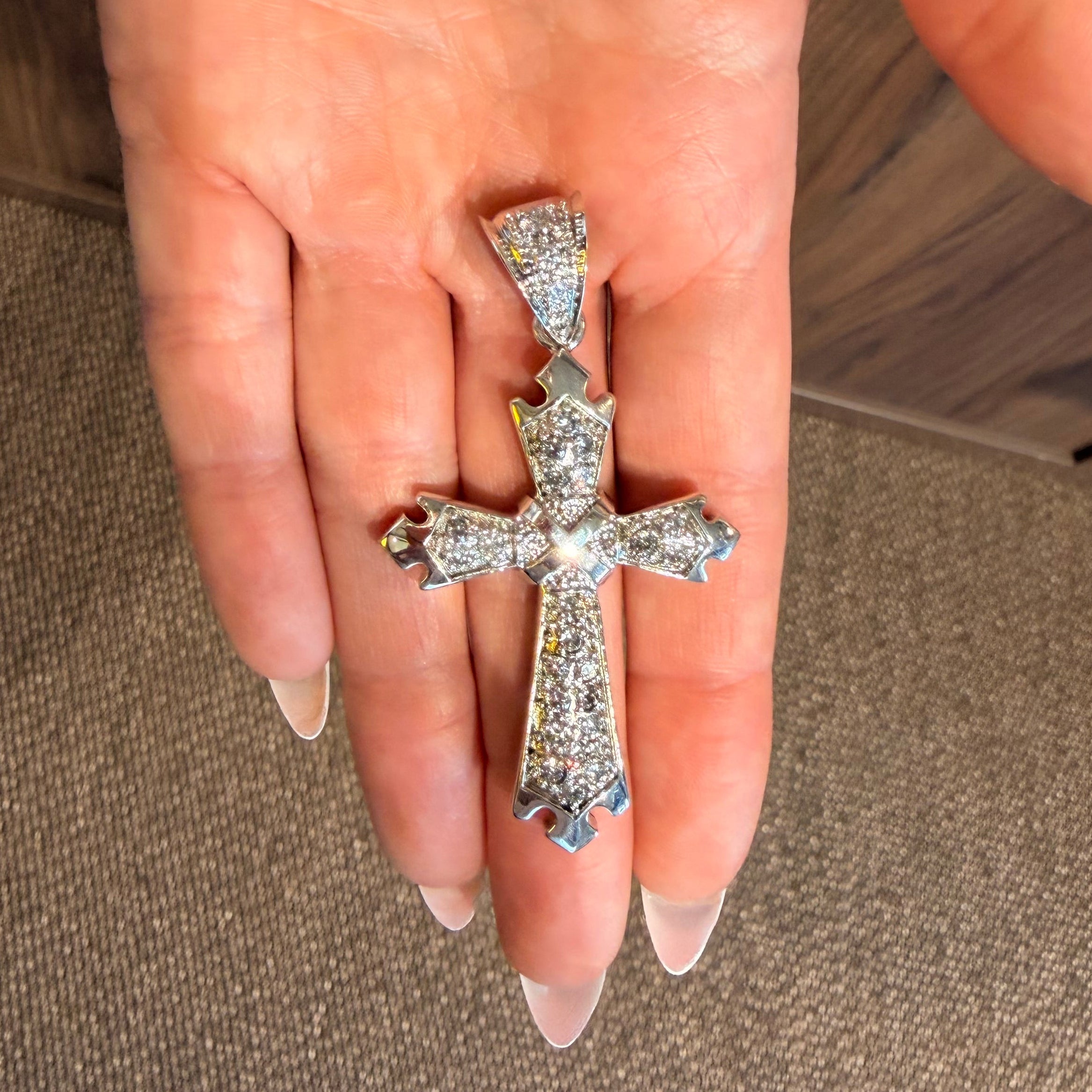 Radient Silver Cross