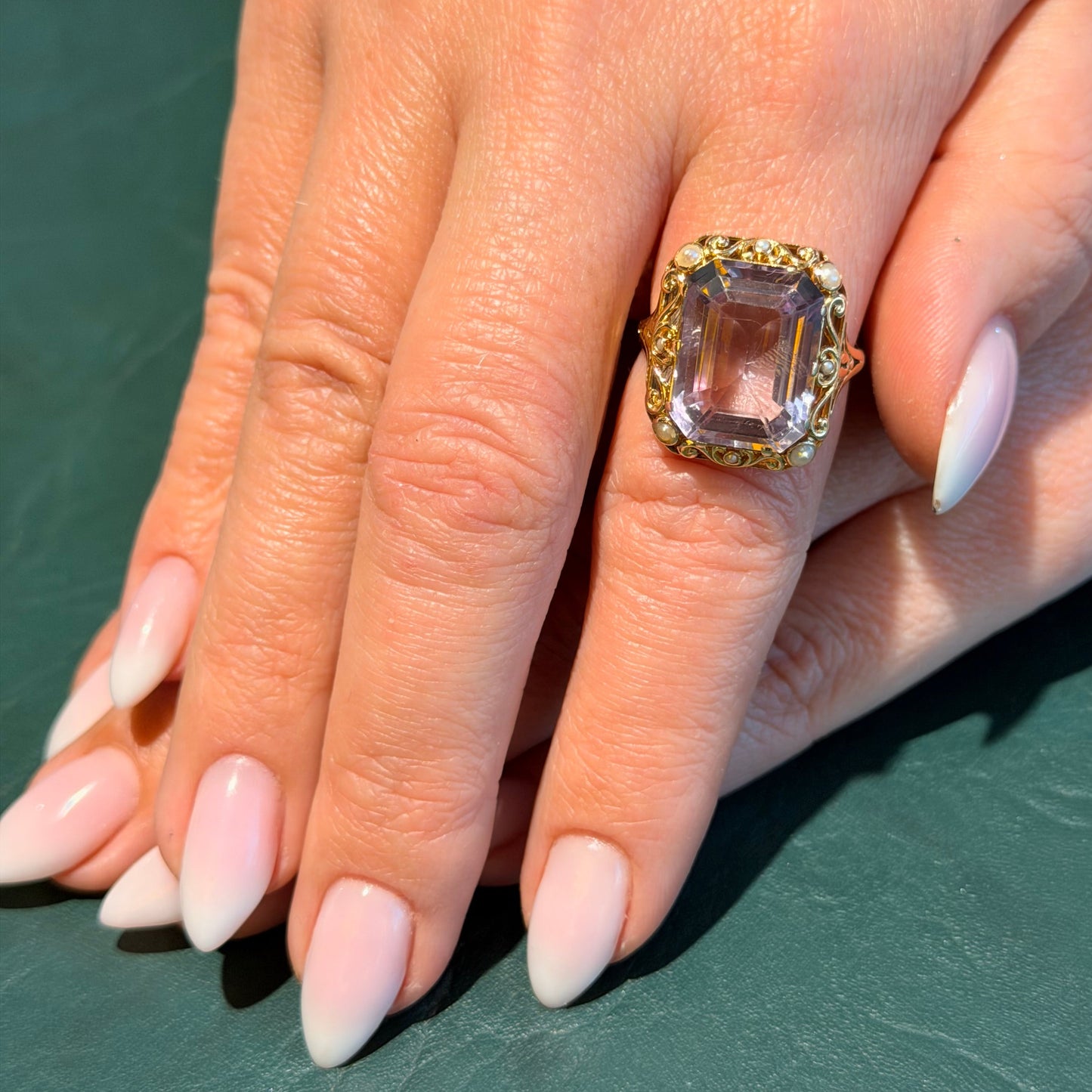 A.Tillander Pink Amethyst Ring