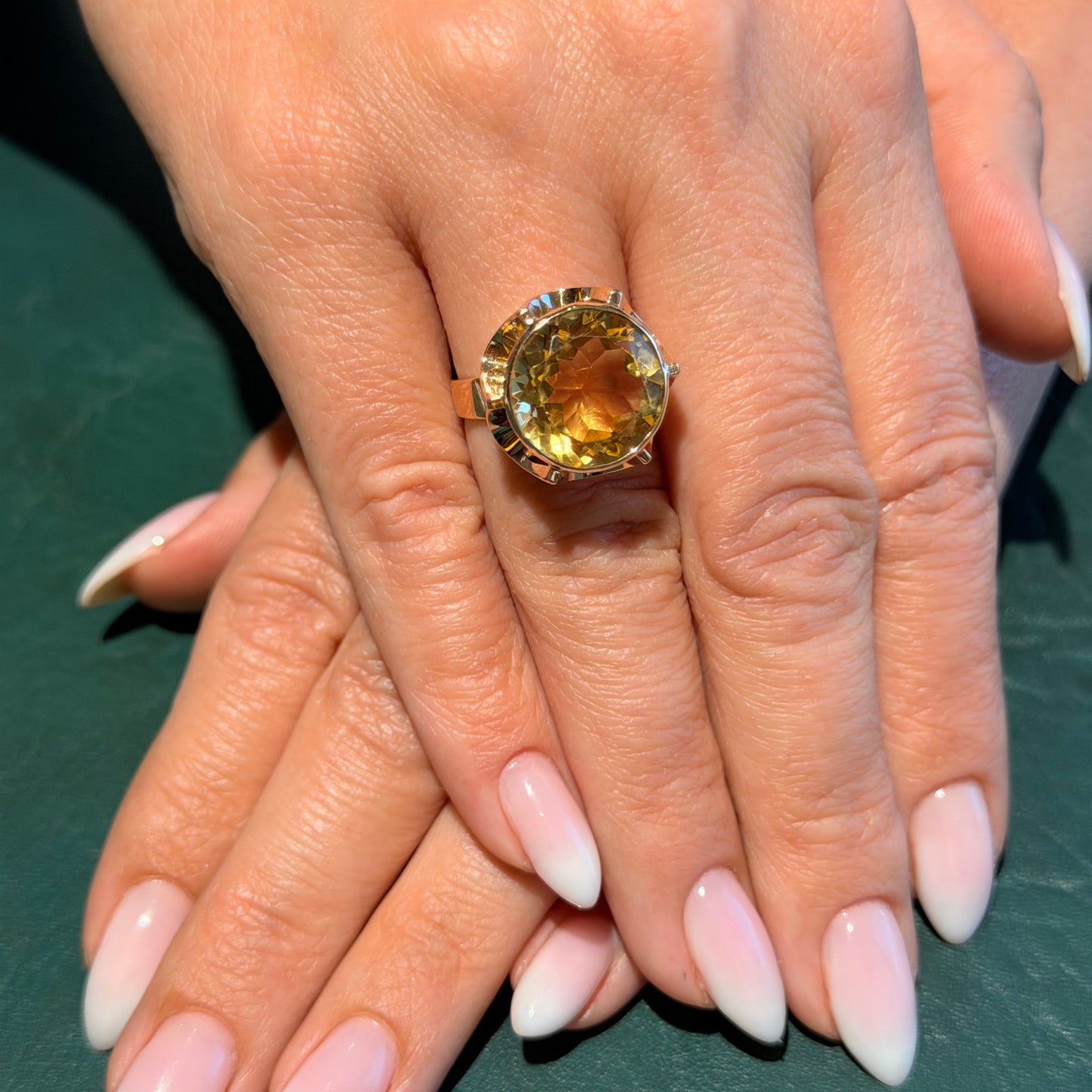 Citrine Cocktail Ring