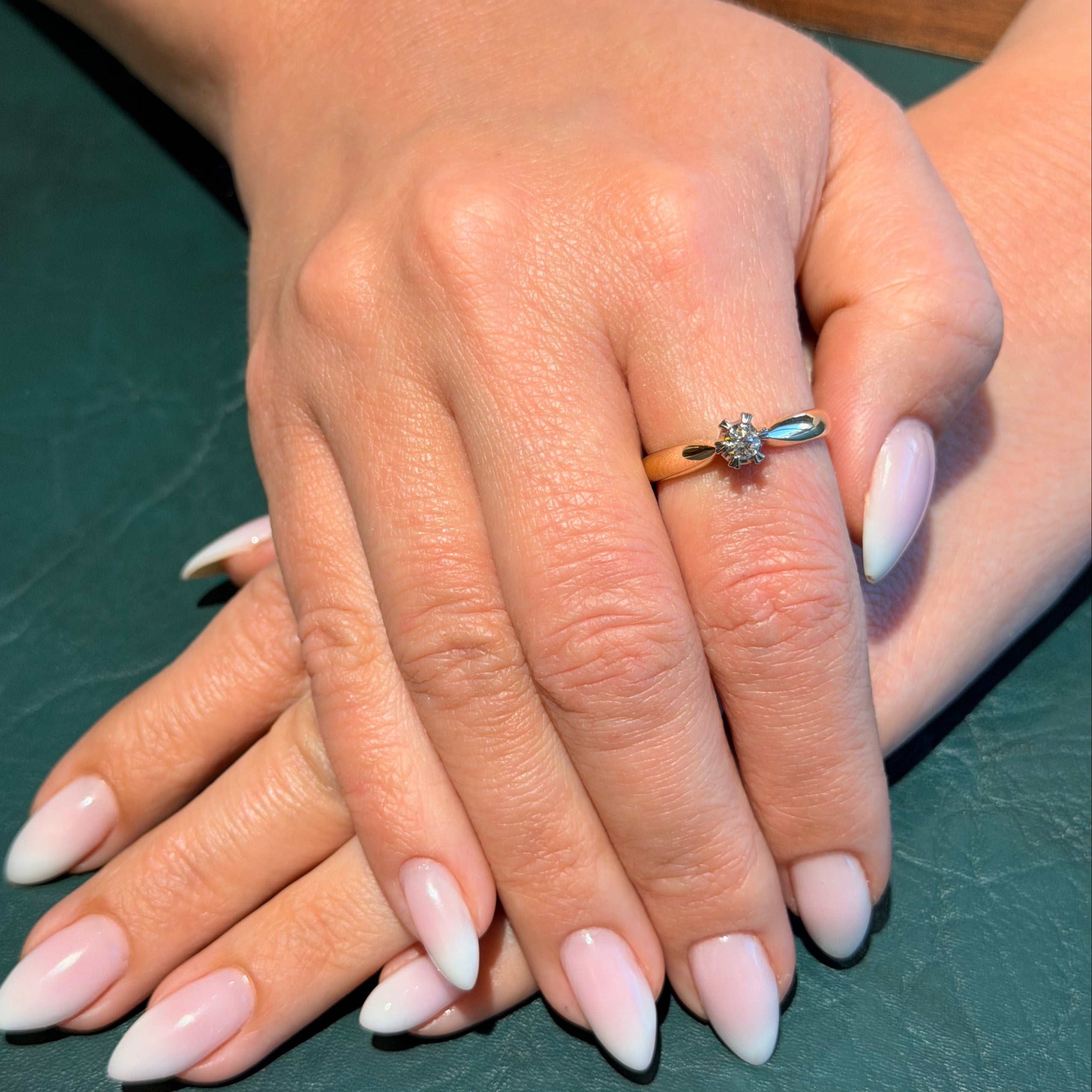 Yellow Gold Diamond Solitaire Ring