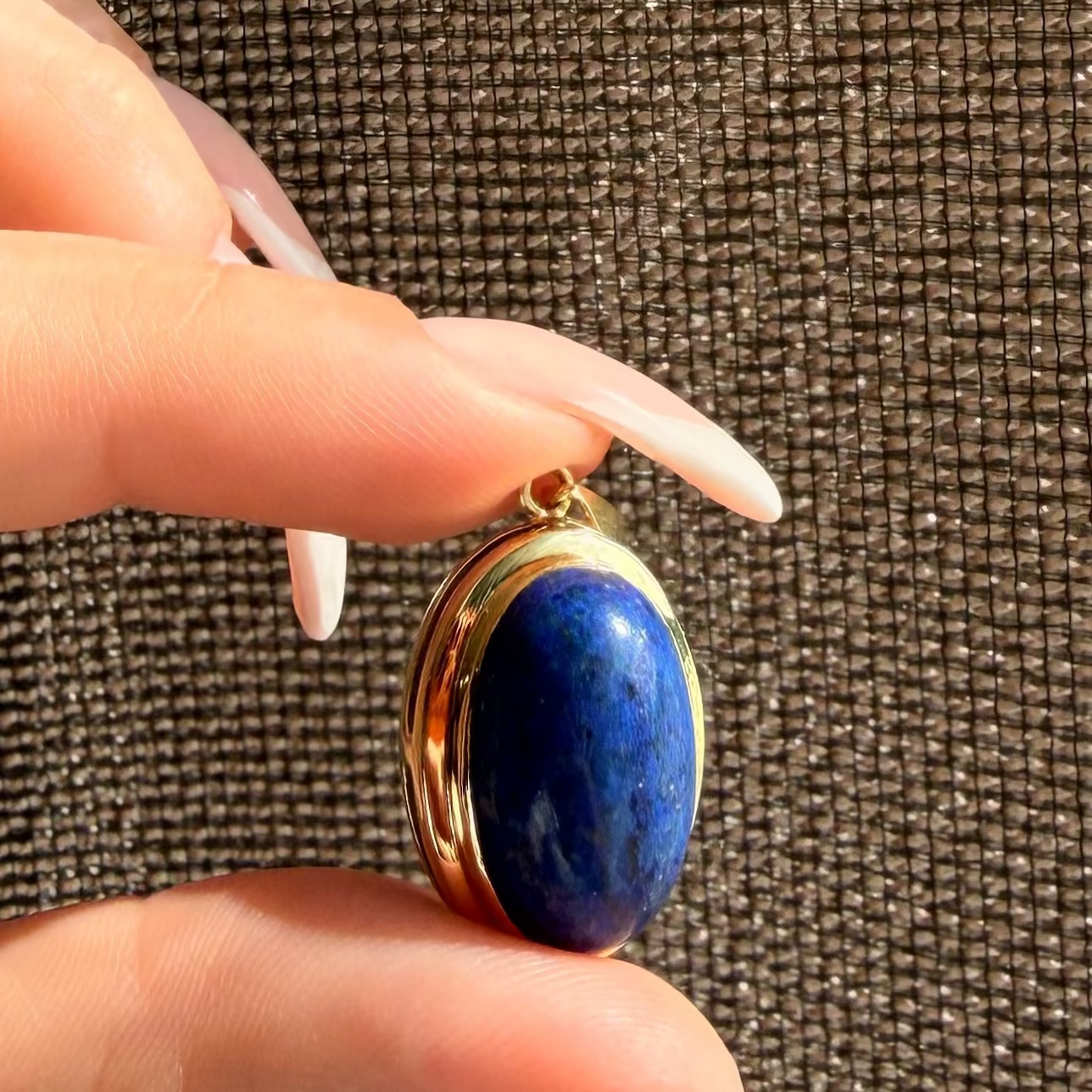 Lapis Lazuli Gold Pendant