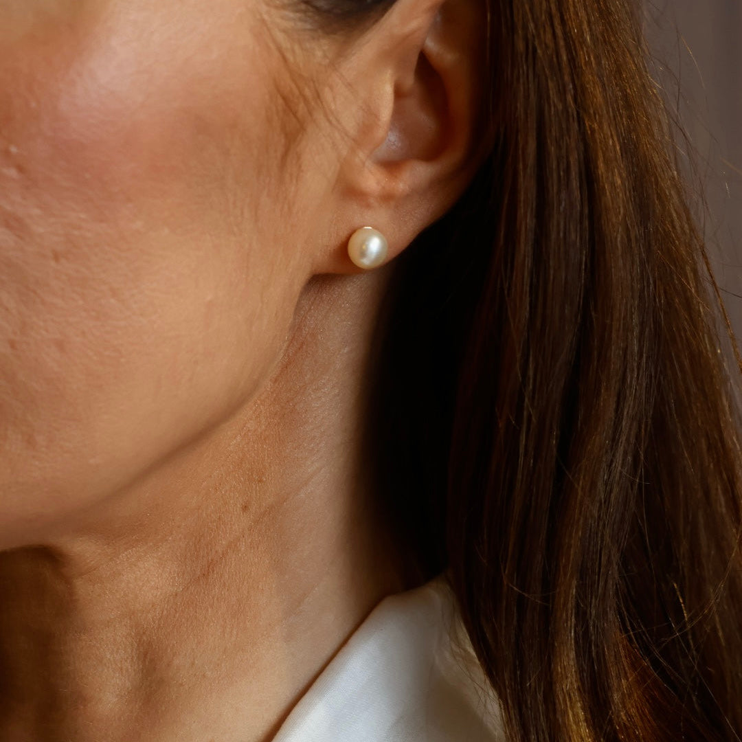 Pearl Stud Earrings