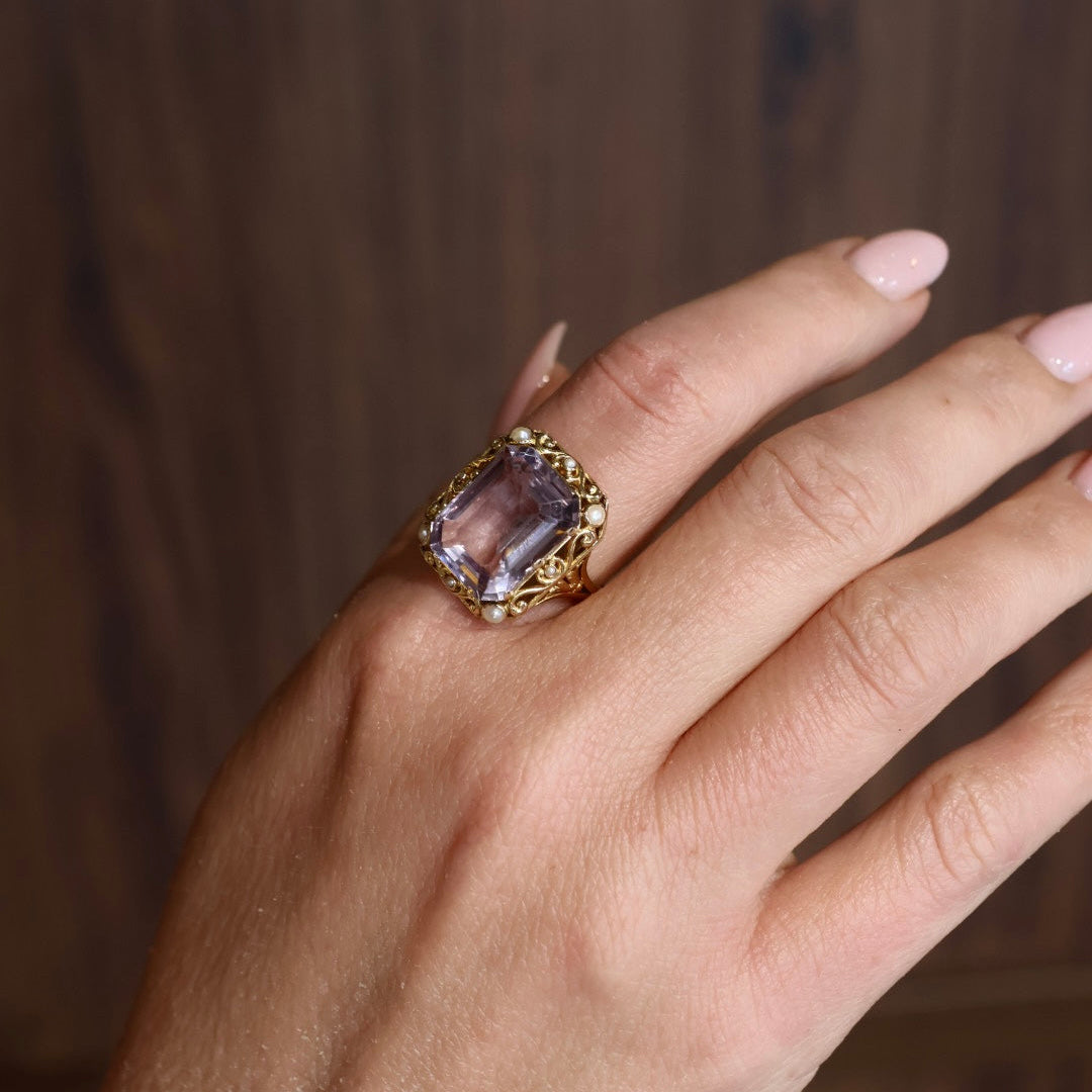 A.Tillander Pink Amethyst Ring